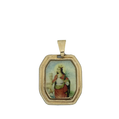 14kt Gold Filled Blessed Jose Canchez del Rio Pendant with 18 Gold Filled Lite Curb Chain. 14kt Gold Filled Blessed Jose Canchez del Rio Pendant with 18 Gold Filled Lite Curb Chain.