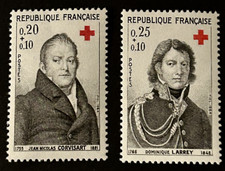 Timbres France Croix-Rouge 1964 N° 1433 et 1434 neufs**