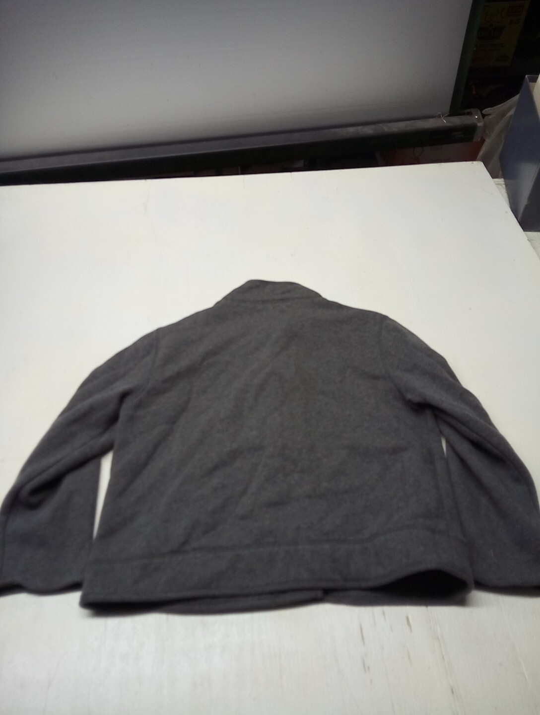 Covington Petite Medium Grey Button Front Flannel… - image 5