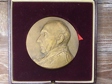 MEDAILLE EN BRONZE, Baron Louis Fredericq  27-XI-1965 par Courtens étui FONSON