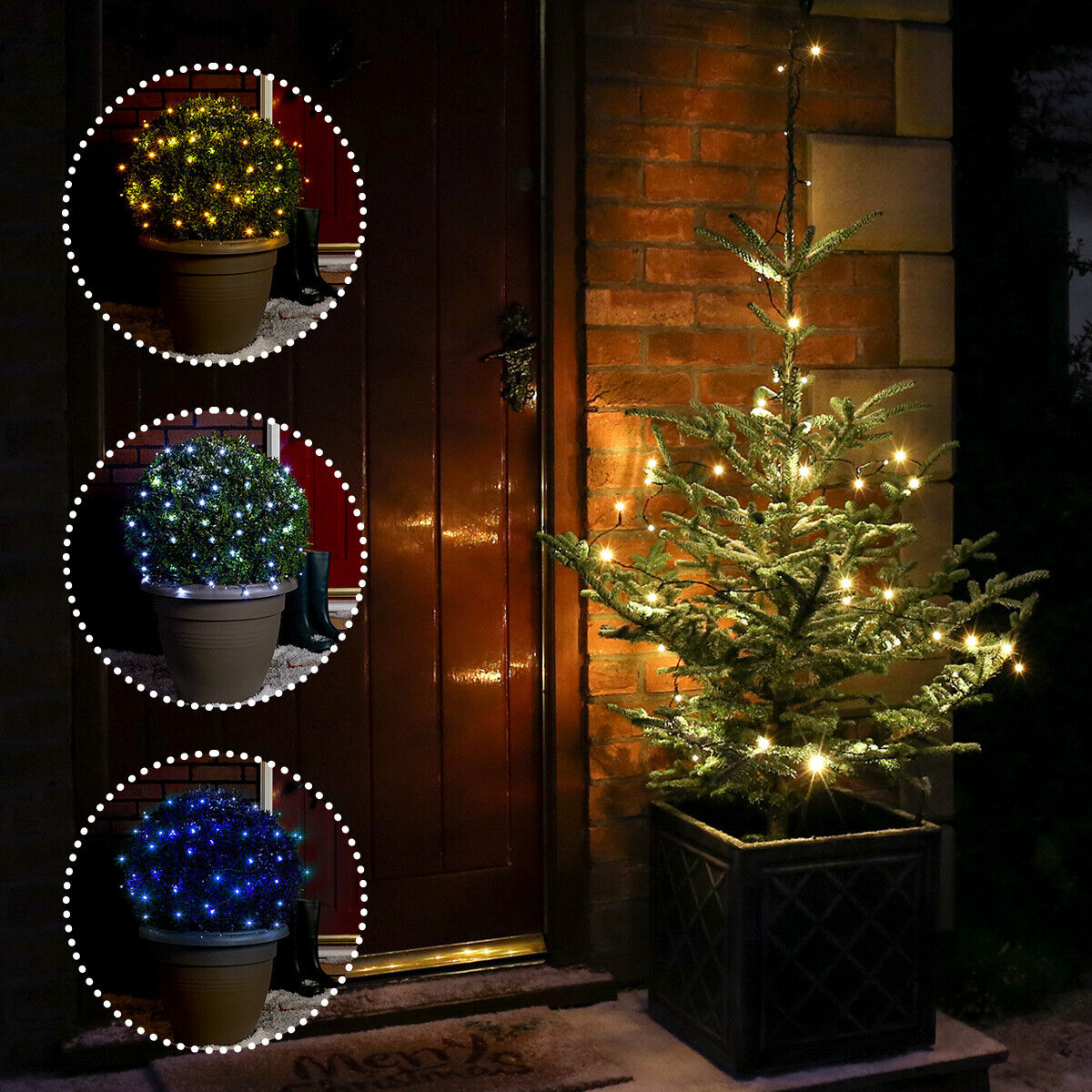 5m Battery Christmas Tree Fairy LED String Indoor Outdoor Timer Garden  Lights