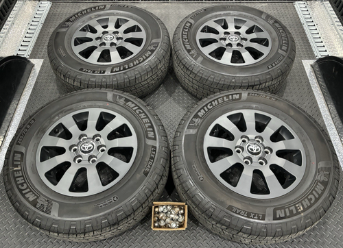 TOYOTA LAND CRUISER 18" OEM WHEELS TIRES TRD TUNDRA SEQUOIA TACOMA RIMS TPMS - Picture 9 of 19