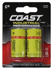 Coast Batteries Alkaline AAA AA D C 9V Extreme and Industrial 1, 2, 4, 10 Packs