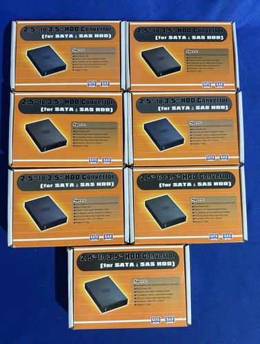 Lot: 7x 2.5" to 3.5" HDD Converter for SATA & SAS HDD - All Sealed - Read - Picture 5 of 6