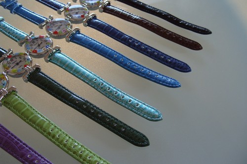 Muranoglas Damenuhr, Murano Glas Trend Mode Uhr, Schmuck Damen Uhr bunt NEU TOP - Picture 9 of 102