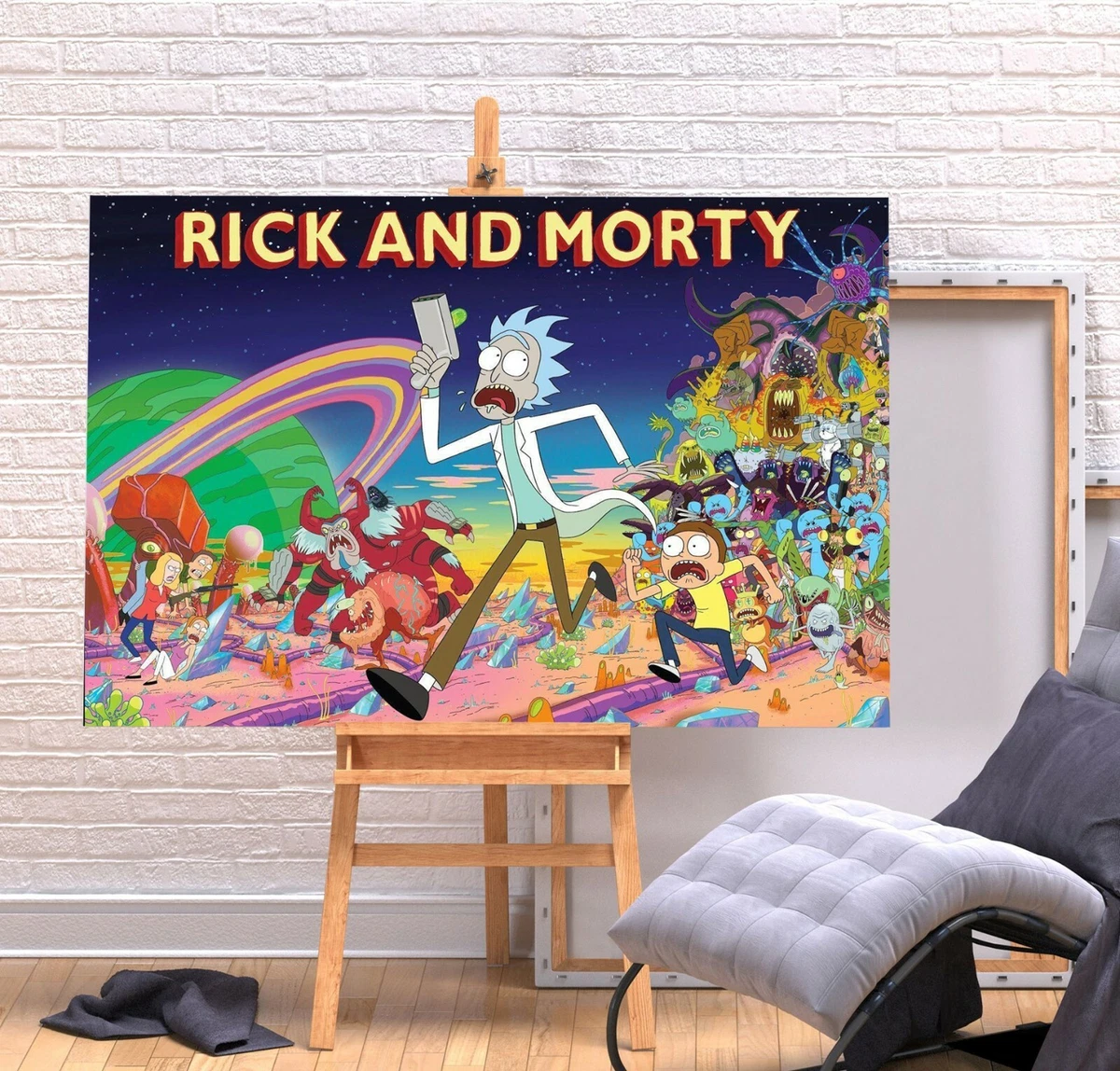 Rick and morty wall art online