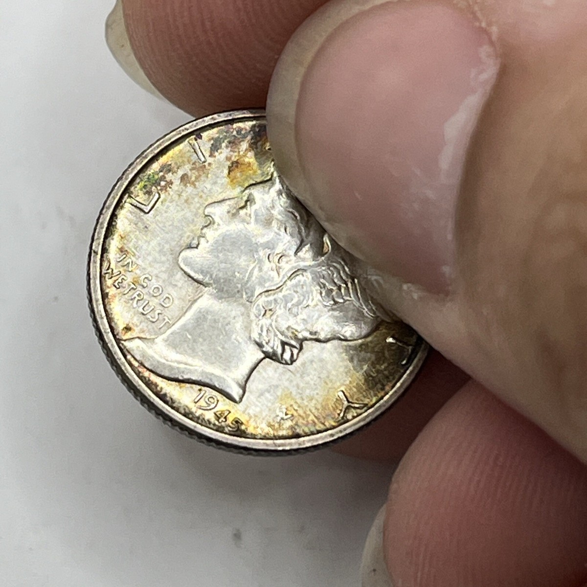 1945 W Sliver Mercury Dime With/Toning | eBay