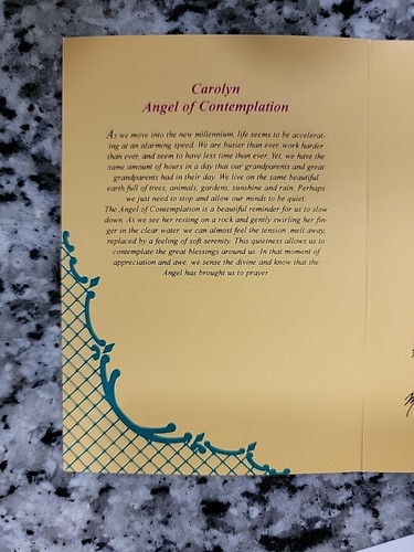 Pipka 2000 Earth Angels Carolyn "Angel of Contemplation" #13820/571 New in Box - Picture 11 of 11