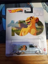 Hot Wheels DISNEY 100 1985 Chevy Astro Van SIMBA Lion King Real Riders New 