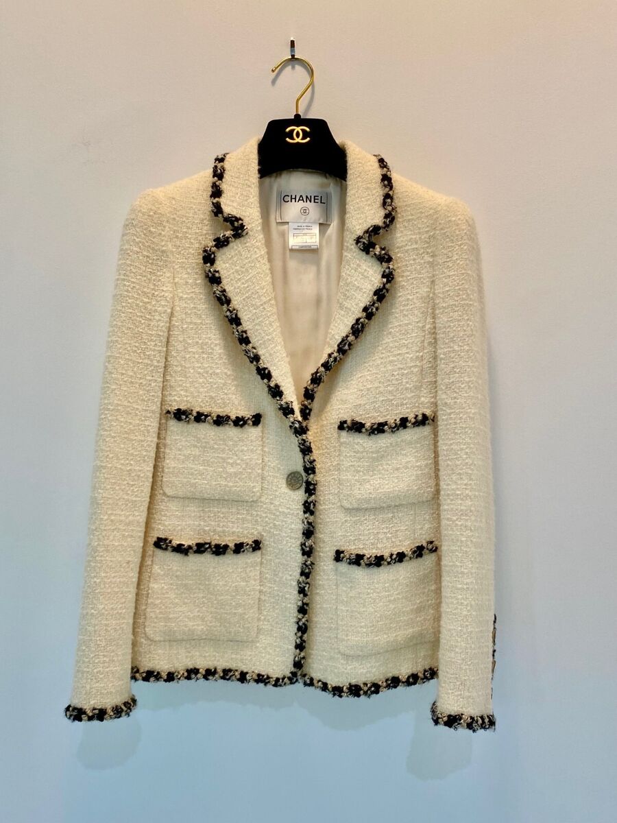 Chanel tweed jacket size 38 | eBay Chanel tweed jacket size 38 | eBay