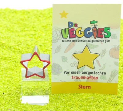 Hergo Die Veggies Obst Gemüse Brot Ausstecher Stern  - Edelstahl