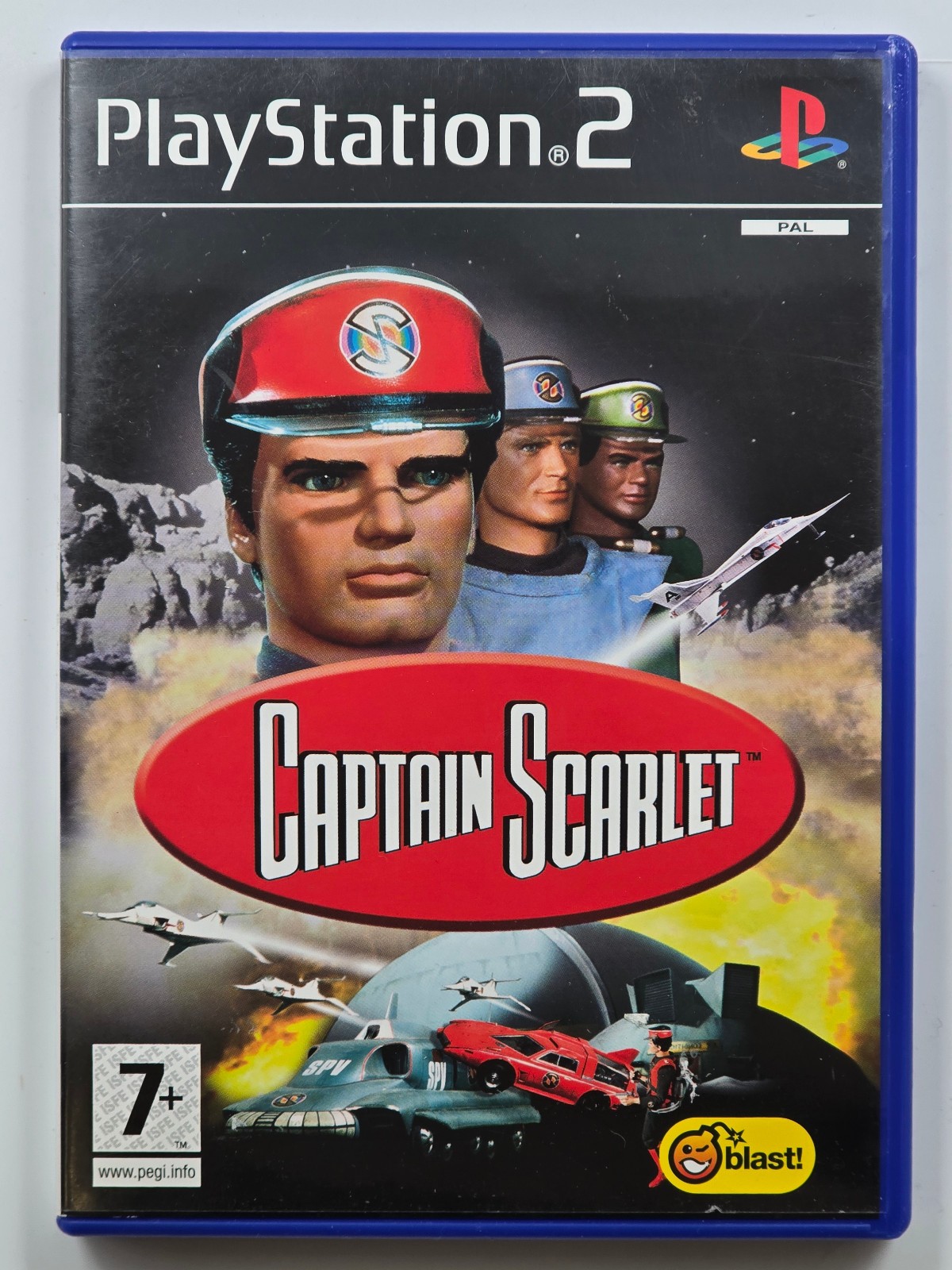 Captain Scarlet With Manual , Sony Playstation 2 PS2 , VGC
