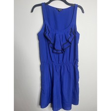 Express Blue Sleeveless Midi Dress Large