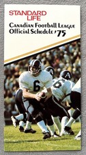 1975 Montreal Alouettes Canadian Football League Pocket Schedule