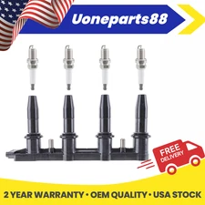 UF620 1x Ignition Coil & 4x Spark Plug for Chevy Cruze Sonic Pontiac G3 1.8L