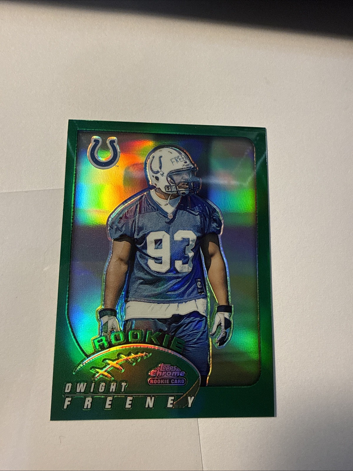 2002 Topps Chrome Dwight Freeney #171 Refractor Rookie RC Indianapolis Colts