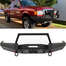 Modular Front Bumper Winch Fit For Ford Ranger 1998-2011 With Bull Bar D-rings