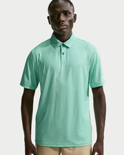 $75 NWT Nike Men's Velocity Dri-FIT Micro Print Golf Polo Green L XL
