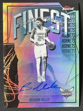 Brandon Miller 2025-26 Topps Finest Refractor Auto #FAU-BM -s7t