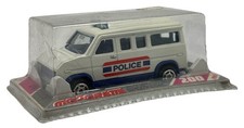 VINTAGE MAJORETTE 200 FORD ECONOLINE POLICE VAN BLISTER DIECAST MODEL
