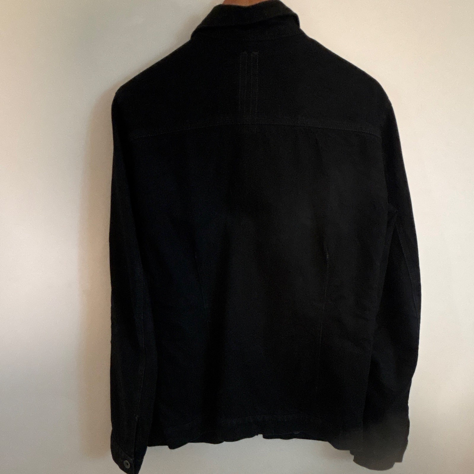 Rick Owens DRKSHDW Denim Jacket Waxed Black image 3