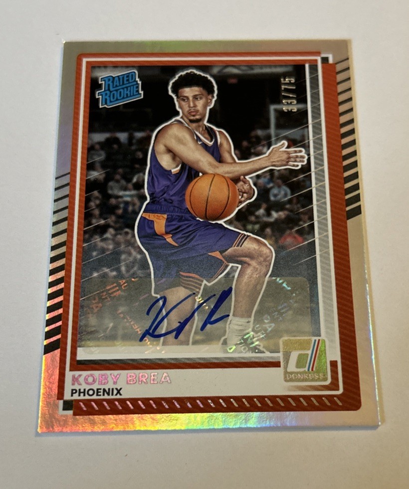 2025-26 Panini Donruss Koby Brea #28 Rated Rookie Auto /75