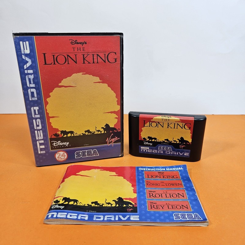 THE LION KING for SEGA MEGA DRIVE PAL COMPLETE MULTILINGUAL ORIGINAL GREAT