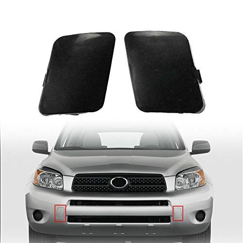 Front Left Right Bumper Tow Hook Bracket Cover Cap Replacement for RAV4 2006 
