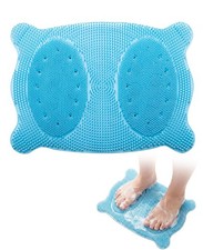 Large Shower Foot Scrubber Mat, Non Slip Suction Cups Silicone Massage Bath M...