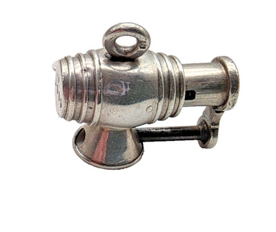 SELTENER ANTIKER ZIGARRENPIERCER STERLINGSILBER FASS SAMPSON MORDAN LONDON 1884