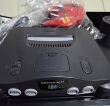 Nintendo 64 Console with Red Controller and Cables PAL, Tested Working