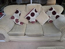 Sofa Set, 3 Seater, 2 Seater And Pouffe