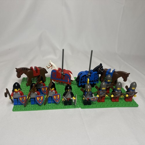 LEGO BLACK MONARCH'S CASTLE 6085 FIGS VINTAGE BLACK KNIGHTS 1988 ALL MINIFIGURES - Picture 6 of 6