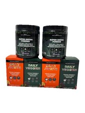 2x Super Greens Powder  Fruits  Veggies Capsules Bundle Vegan Exp 07/26