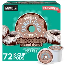 The Original Donut Shop Coffee Chocolate Glazed Donut K-Cup Pods, 72 Count