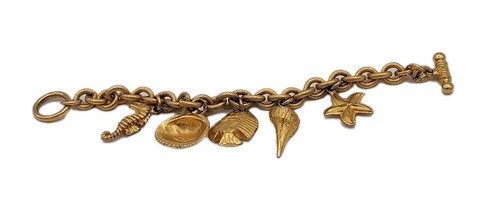 Vintage Ben Amun Beach Nautical Goldtone Bracelet BEAUTIFUL FUN - Picture 13 of 22