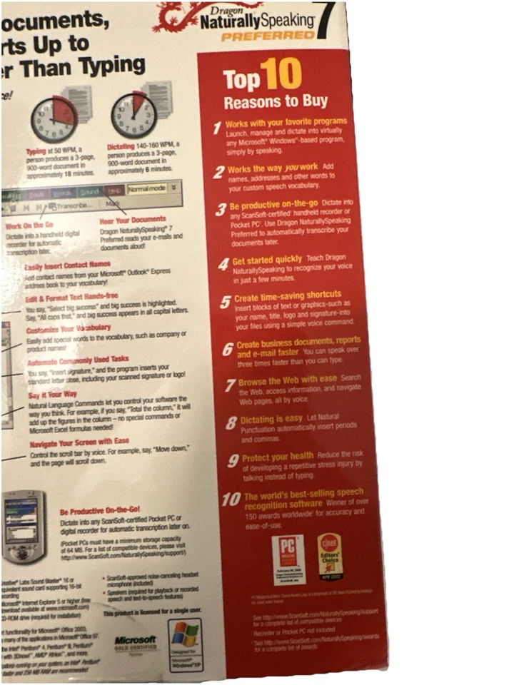 Dragon Naturally Speaking 7 Preferred - By Scansoft NIB - Image 3 of 3