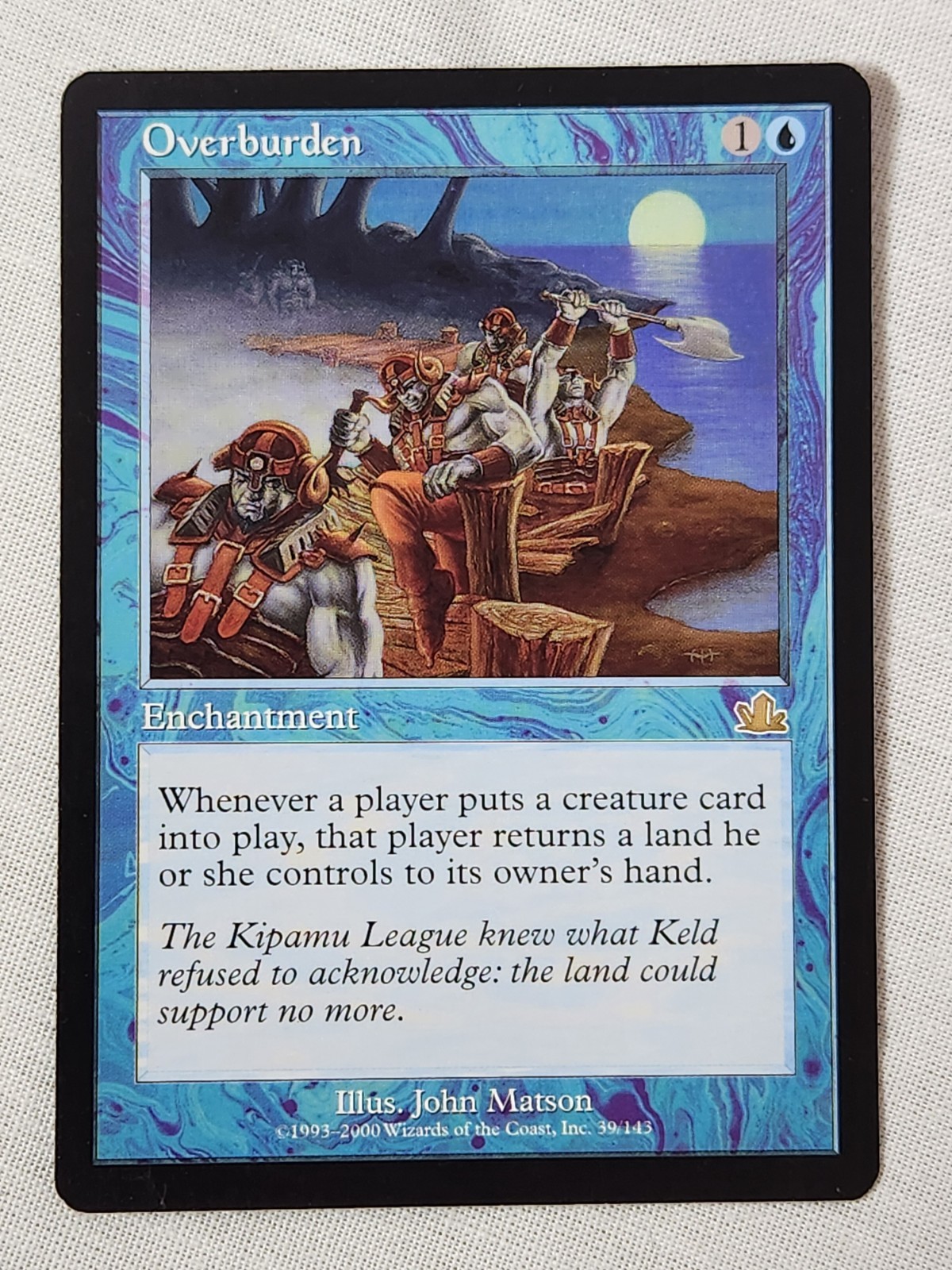 NM Overburden Prophecy Mtg Magic the Gathering