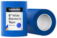 Wide Painters Tape 6 inch x 60 yds, Made in USA, Extra Wide Masking Tape for ...