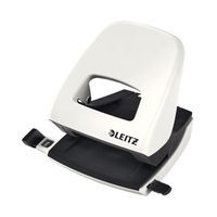 Image of Leitz NeXXt WOW Metal Office Hole Punch Pearl White 50081001