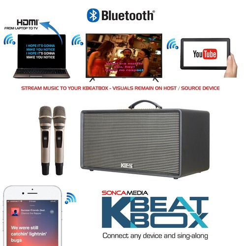 KBEATBOX FLAC 36 - Premium Karaoke Speaker System | 200W RMS | Wireless Mics - Picture 3 of 11