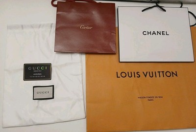Gucci Controllato, Cartier, Chanel, Luis Vuitton Shopping Bags