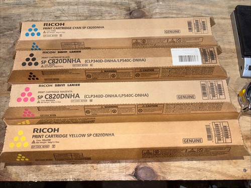 Genuine Set Of 4 Ricoh Toners C,B,M,Y 821029,821026,821028,821027 - 第 3/3 張圖片