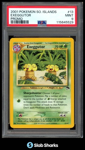 2001 POKEMON SOUTHERN ISLANDS #13/18 EXEGGUTOR PROMO PSA 9