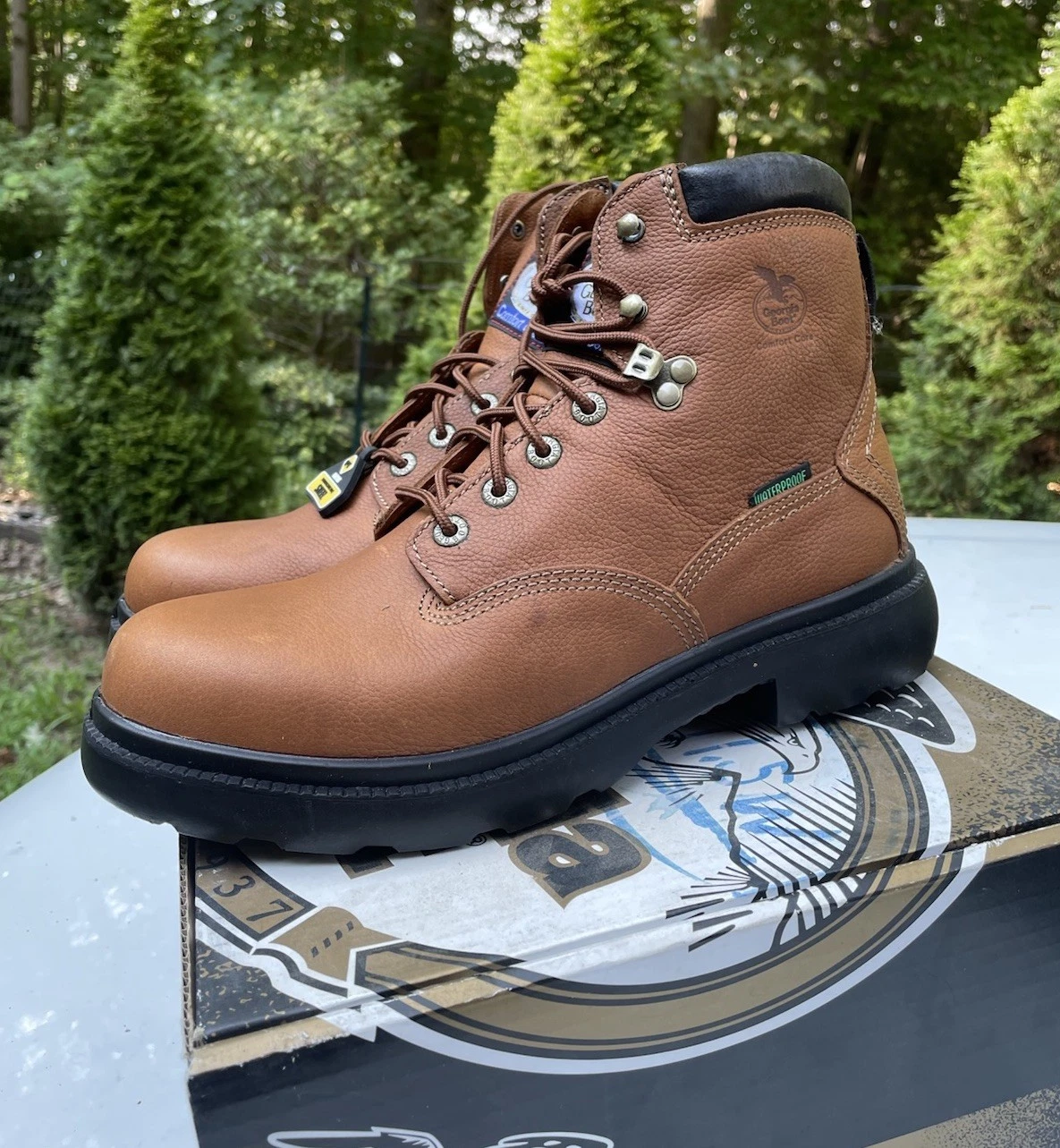 Georgia Boot 6” Flex Point Steel Toe Waterproof Work Boots 11.5 Wide