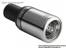 Ulter Sportauspuff Peugeot 206 98-03 80mm rund eingerollt gerade mit Absorber