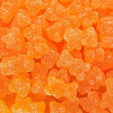 Sour Bears Orange Gummy Candy 1 Pound Bag Gelatin Free Gummies Orange Sour
