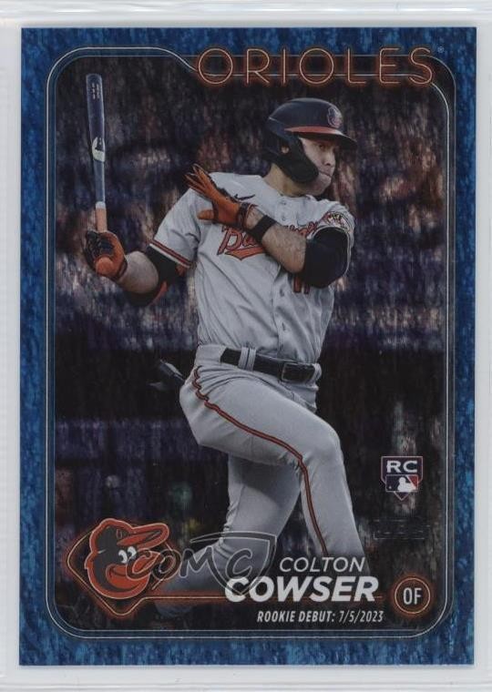 2024 Topps Update Debut Blue Holo Foilboard /999 Colton Cowser #US72 Rookie RC