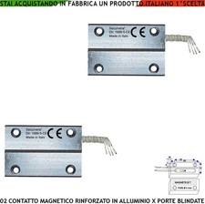 Contatti Magnetici Porte Blindate Materiale Ferroso Antifurti 2 Sensori Apertura