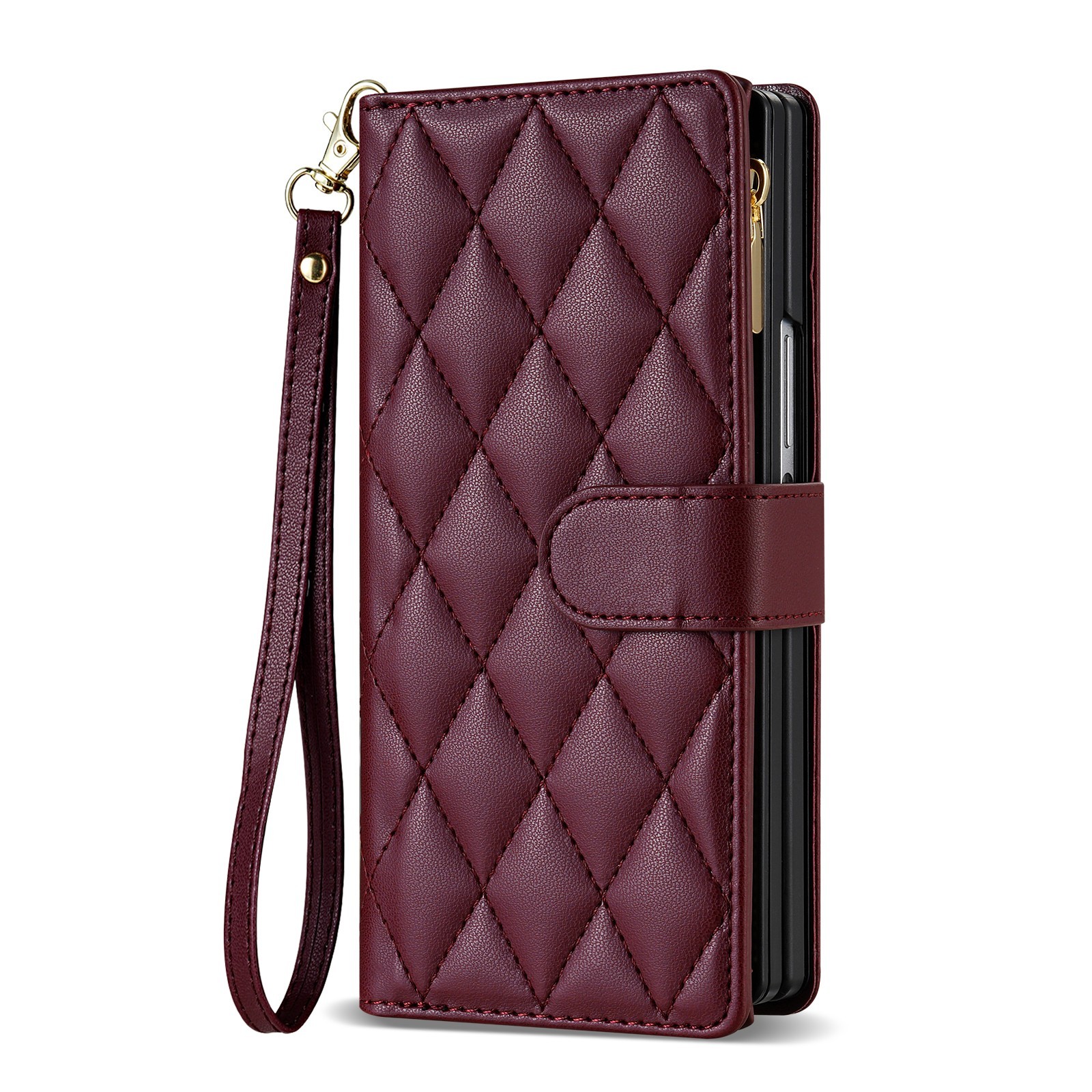 Plaid-Wine Red